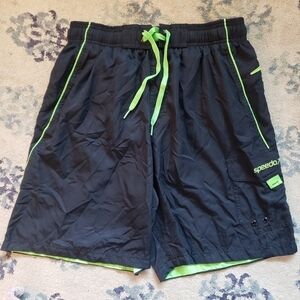 Speedo Shorts Athletic Athleisure Black Medium EUC